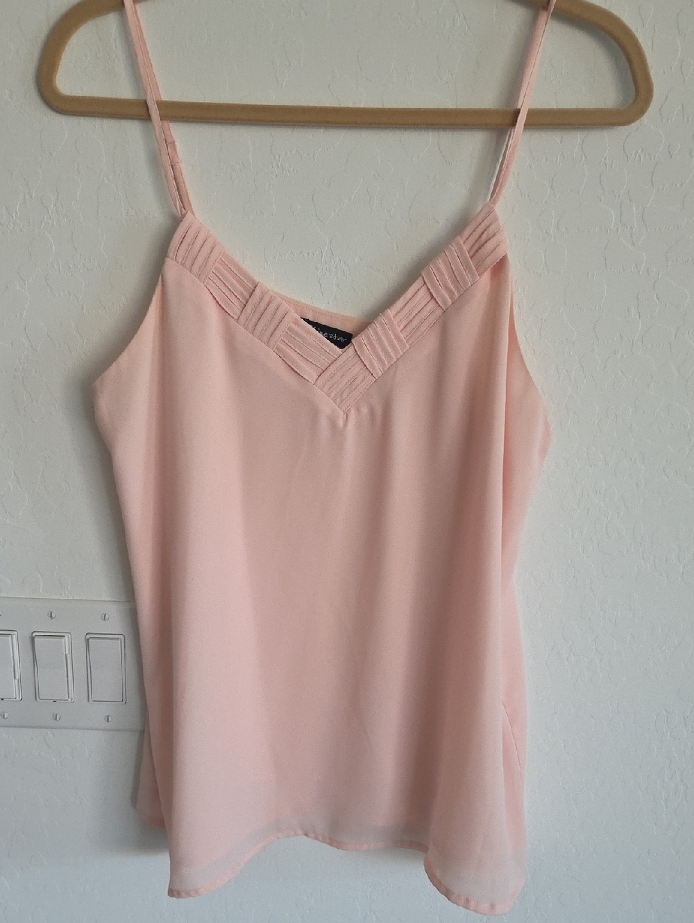 Light Pink V-Neck Spaghetti Strap Camisole